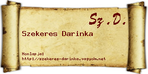 Szekeres Darinka névjegykártya